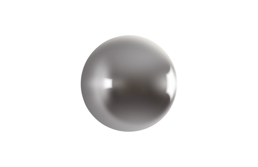 Ball on the Wall, Medium, Polished Aluminum Finish