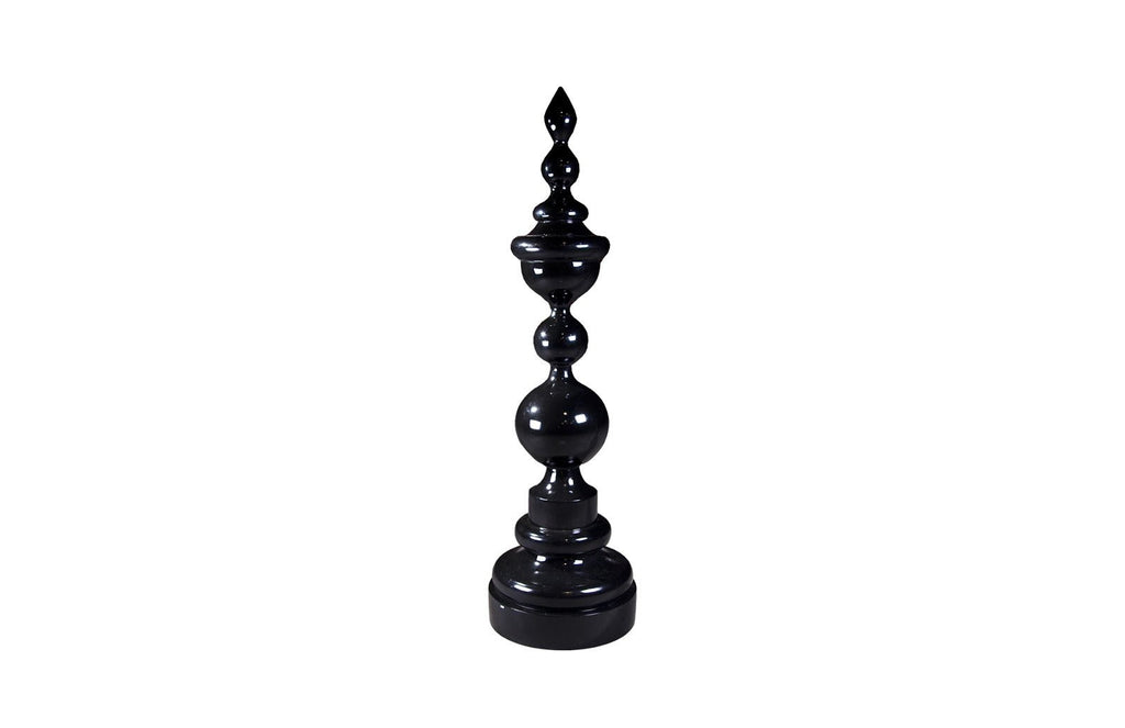 Check Mate Sculpture, Black