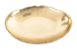 Broken Egg Bowl, White and Gold Leaf, Extra Large