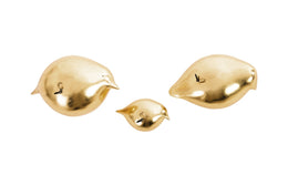 Golden Birds, Set of 3, Gold Leaf, LG
