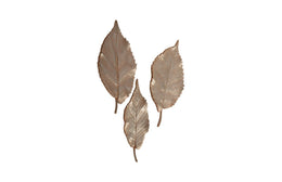 Elm Leaf Wall Tiles, Set of 3, Rust