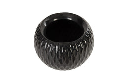 Ripple Planter, Gel Coat Black