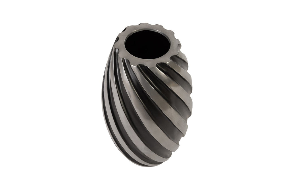 Turbo Vase, Alumunim and Black