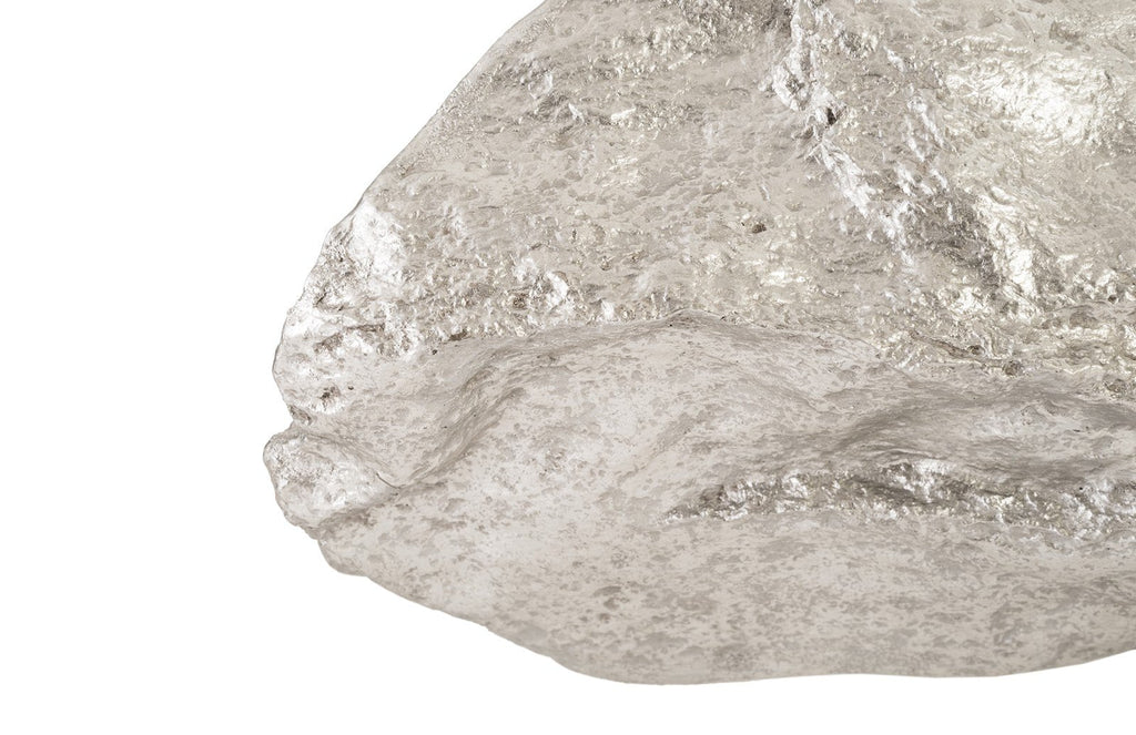 Boulder Wall Art, Silver Leaf