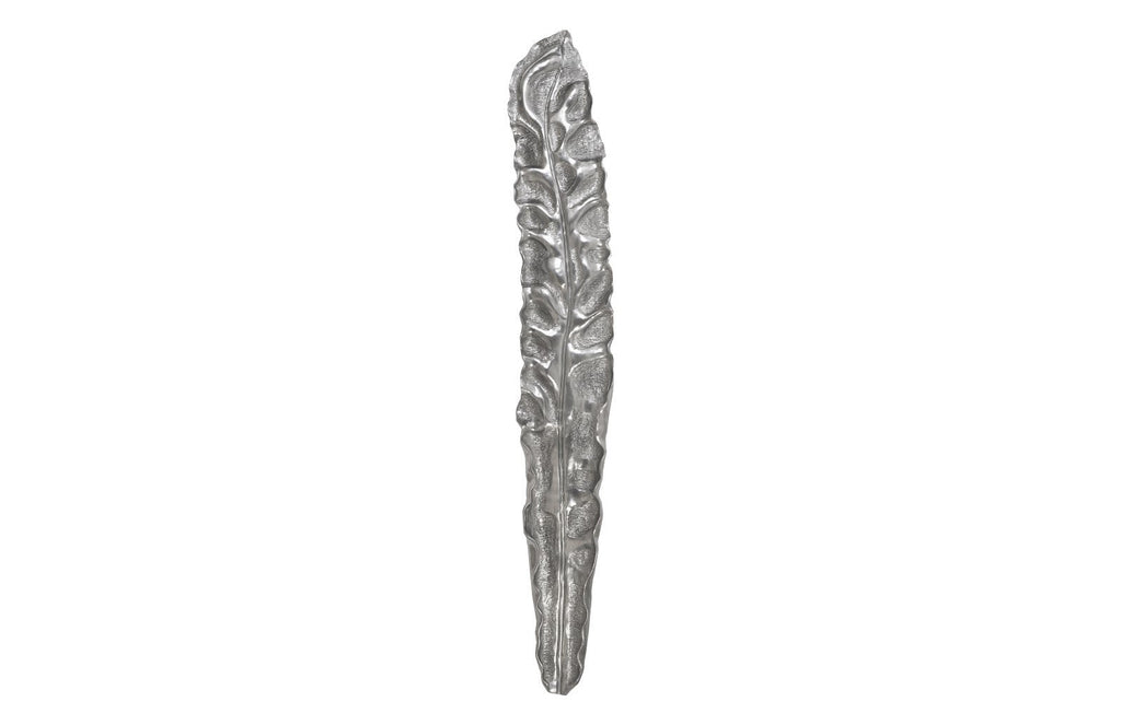 Petiole Wall Leaf, Liquid Silver, Colossal, Version B