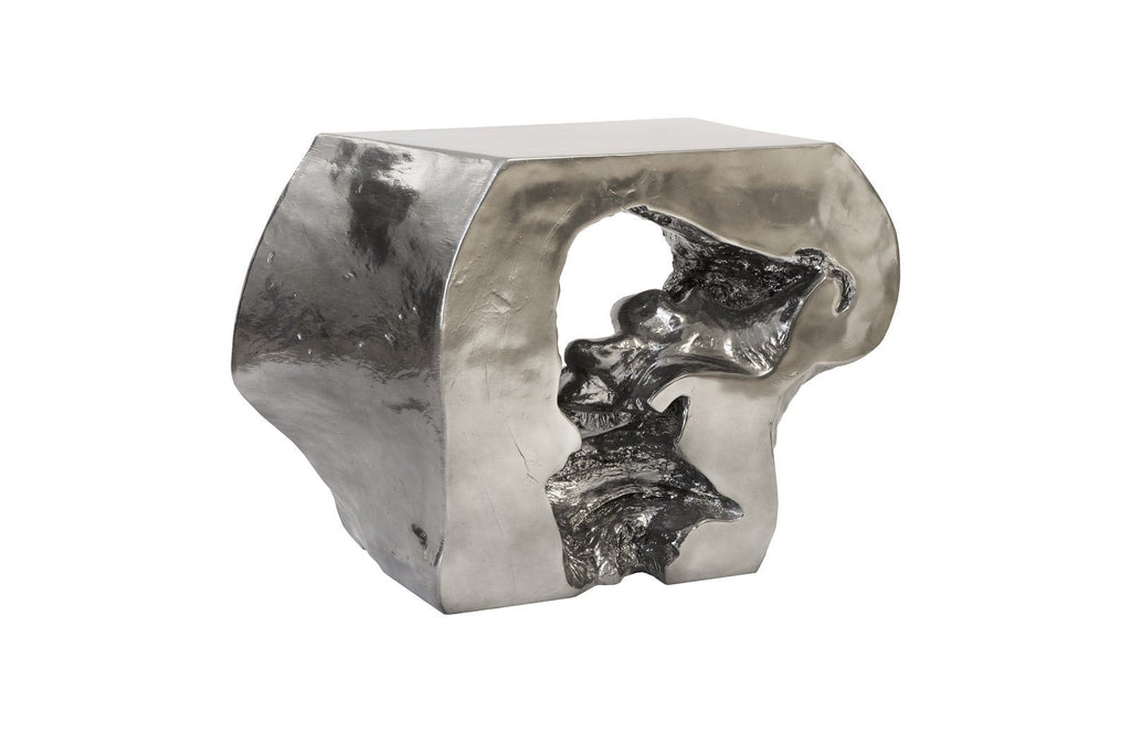 Plateada Hollow Console, Liquid Silver