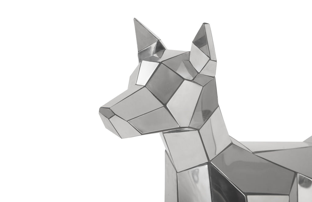 Crazy Cut Dog, Stainless Steel, Silver