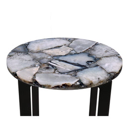 Blanca Agate Accent Table