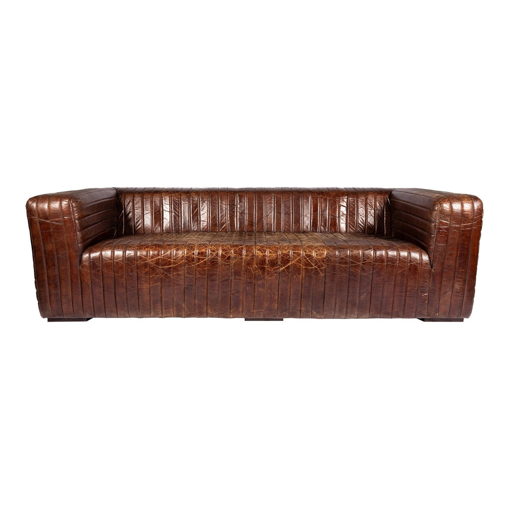 Castle Sofa, Cappuccino Brown