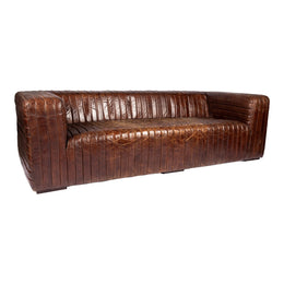 Castle Sofa, Cappuccino Brown