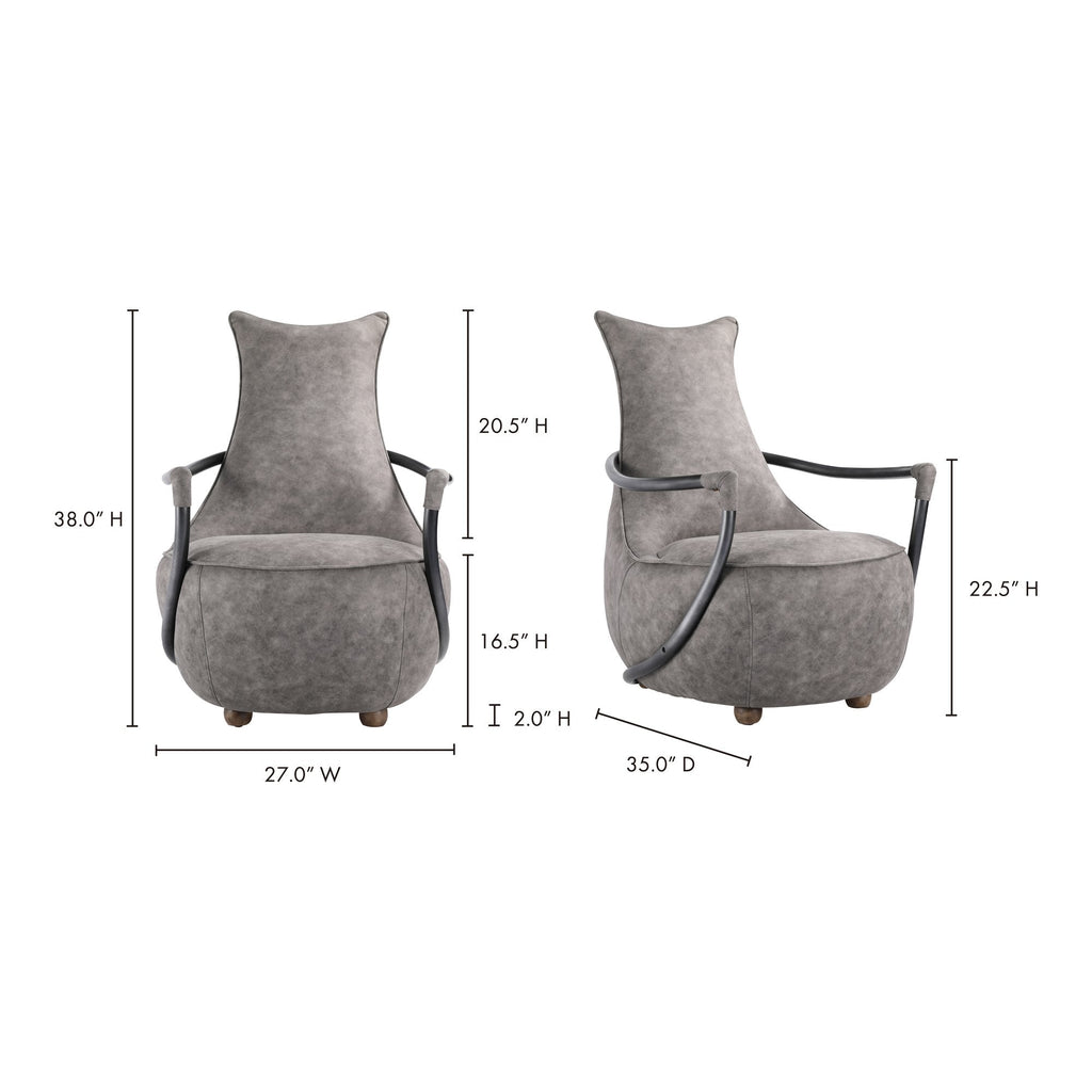 Carlisle Club Chair, Grey