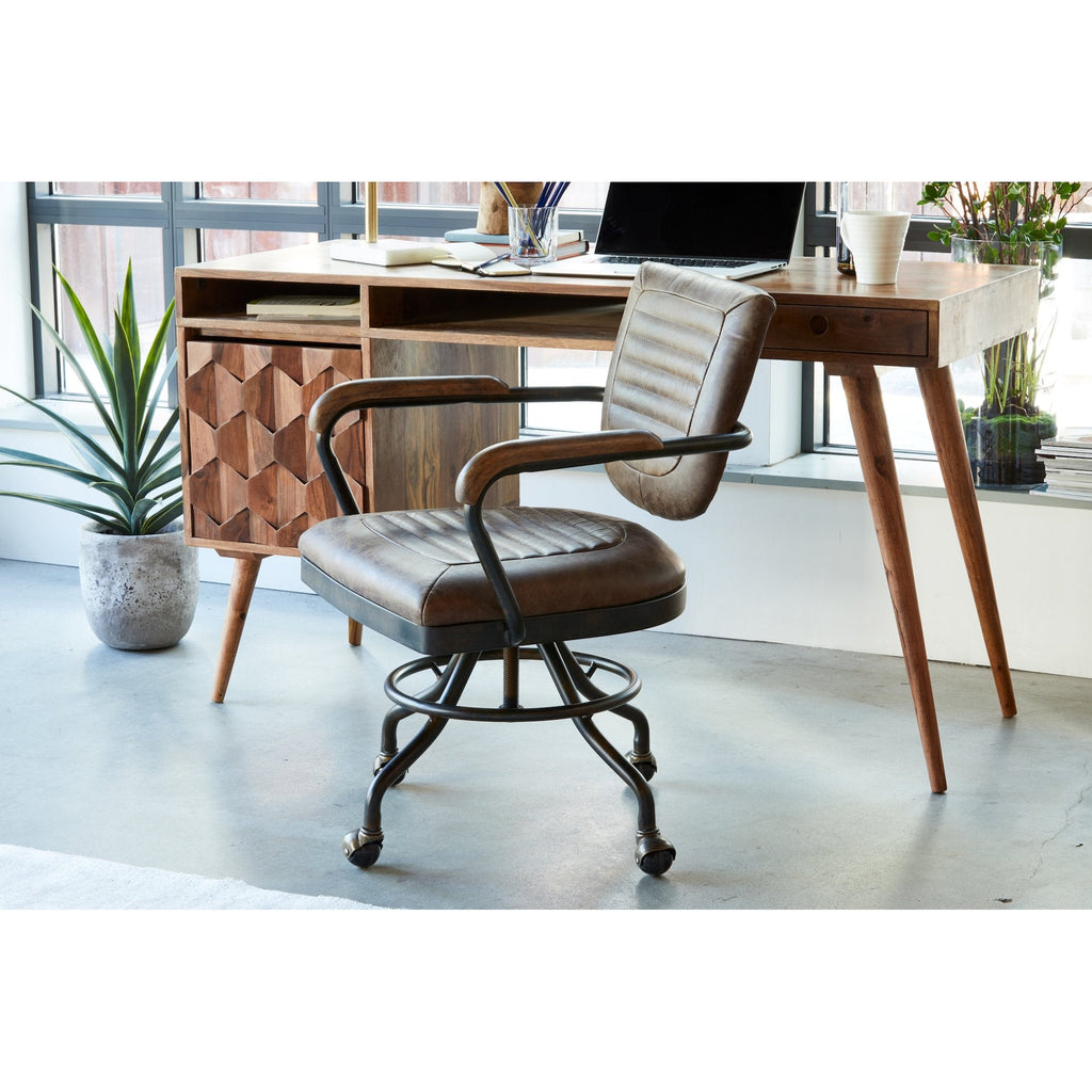 Foster Desk Chair, Brown