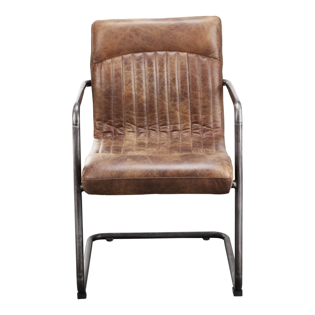 Ansel Armchair, Brown, Set of 2