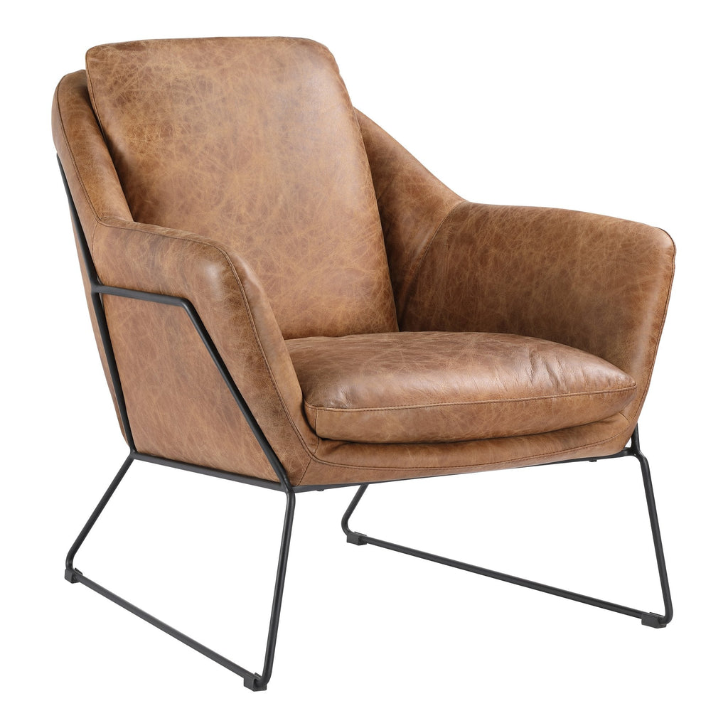 Greer Club Chair, Brown