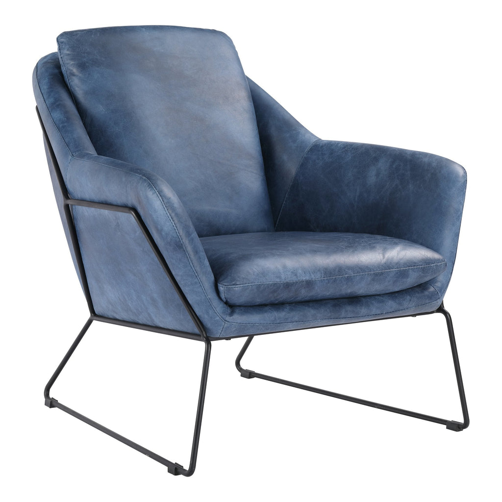 Greer Club Chair, Blue