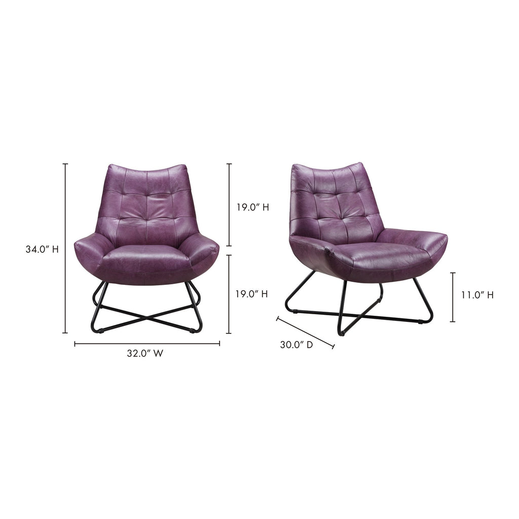 Graduate Lounge Chair, Purple