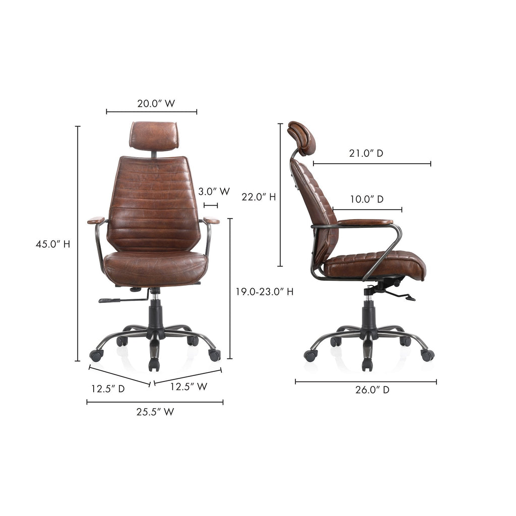 Executive Office Chair, Brown