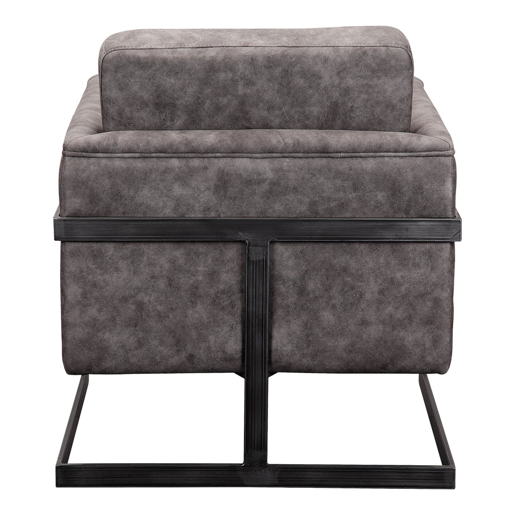 Luxley Club Chair, Grey Velvet