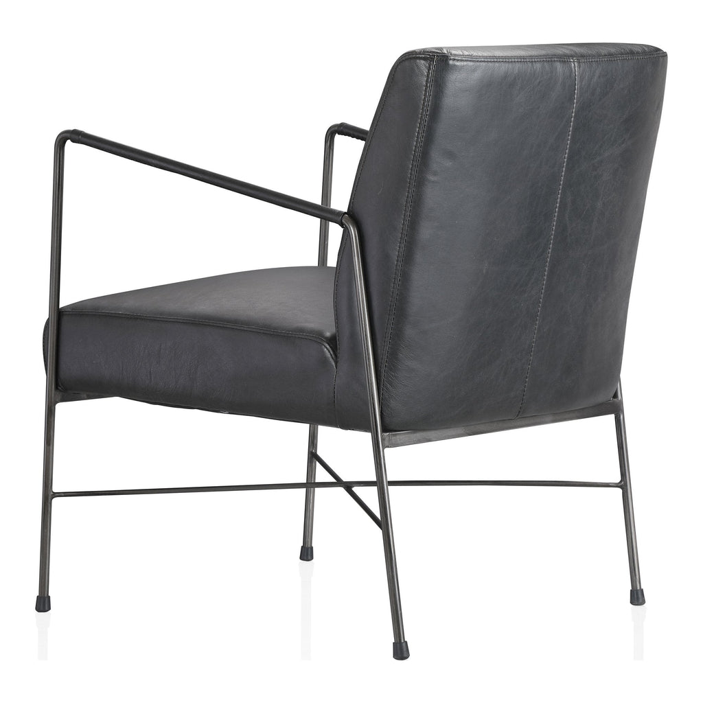 Dagwood Leather Armchair, Black