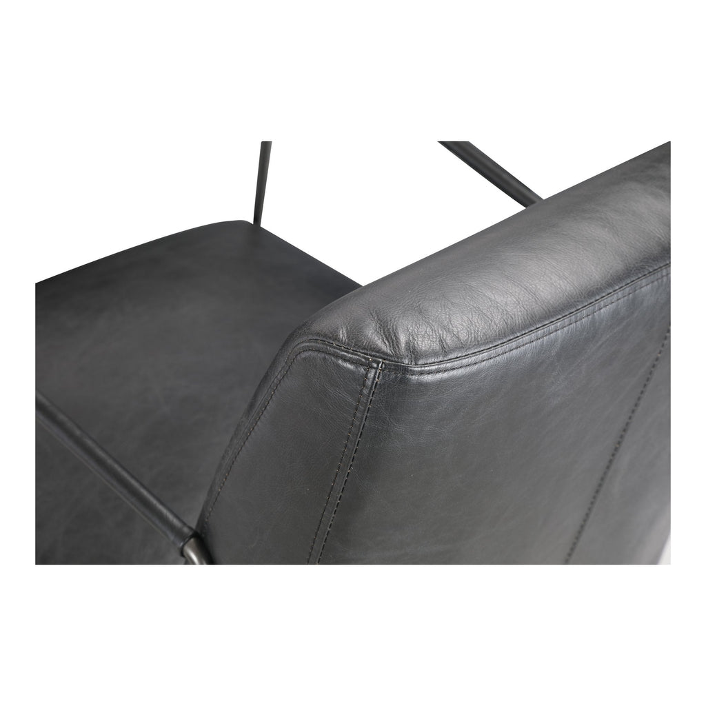 Dagwood Leather Armchair, Black