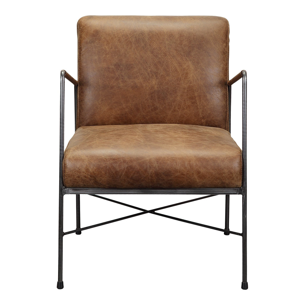 Dagwood Leather Armchair, Brown