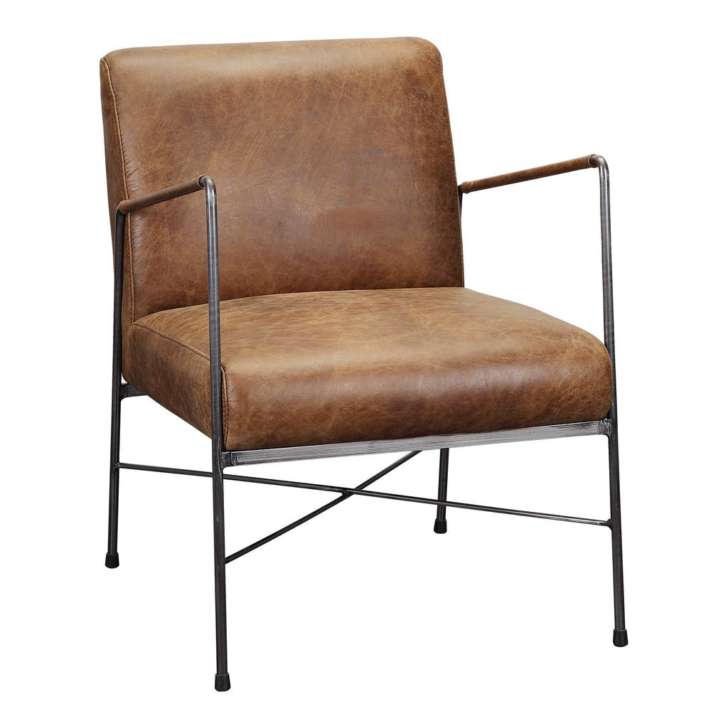 Dagwood Leather Armchair, Brown