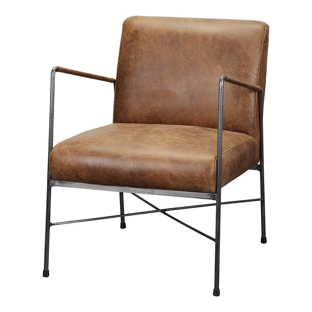 Dagwood Leather Armchair, Brown