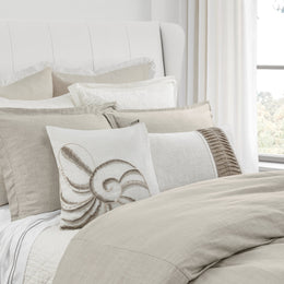 3PC Hera Duvet Set, King Lt. Tan