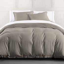 3PC Hera Duvet Set, Queen Taupe