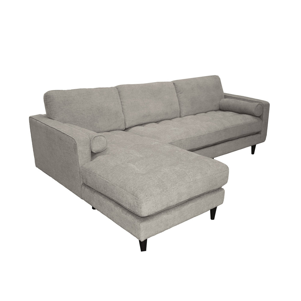 Georgia Left Sectional Sofa - Sandy Tweed