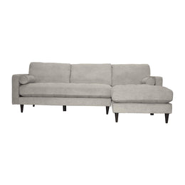Georgia Right Sectional Sofa - Sandy Tweed