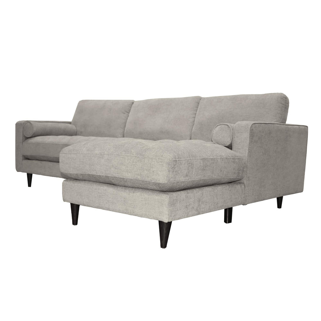 Georgia Right Sectional Sofa - Sandy Tweed