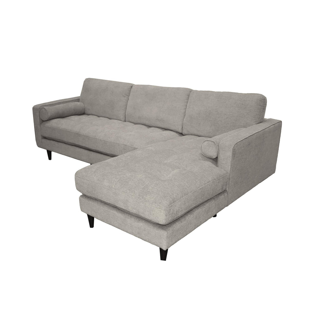 Georgia Right Sectional Sofa - Sandy Tweed