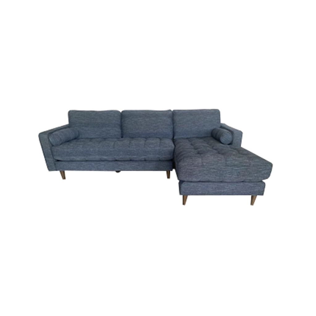 Georgia Right Sectional - Navy Charcoal