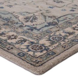 Jaipur Living Durango Handmade Medallion Light Gray/ Indigo Area Rug