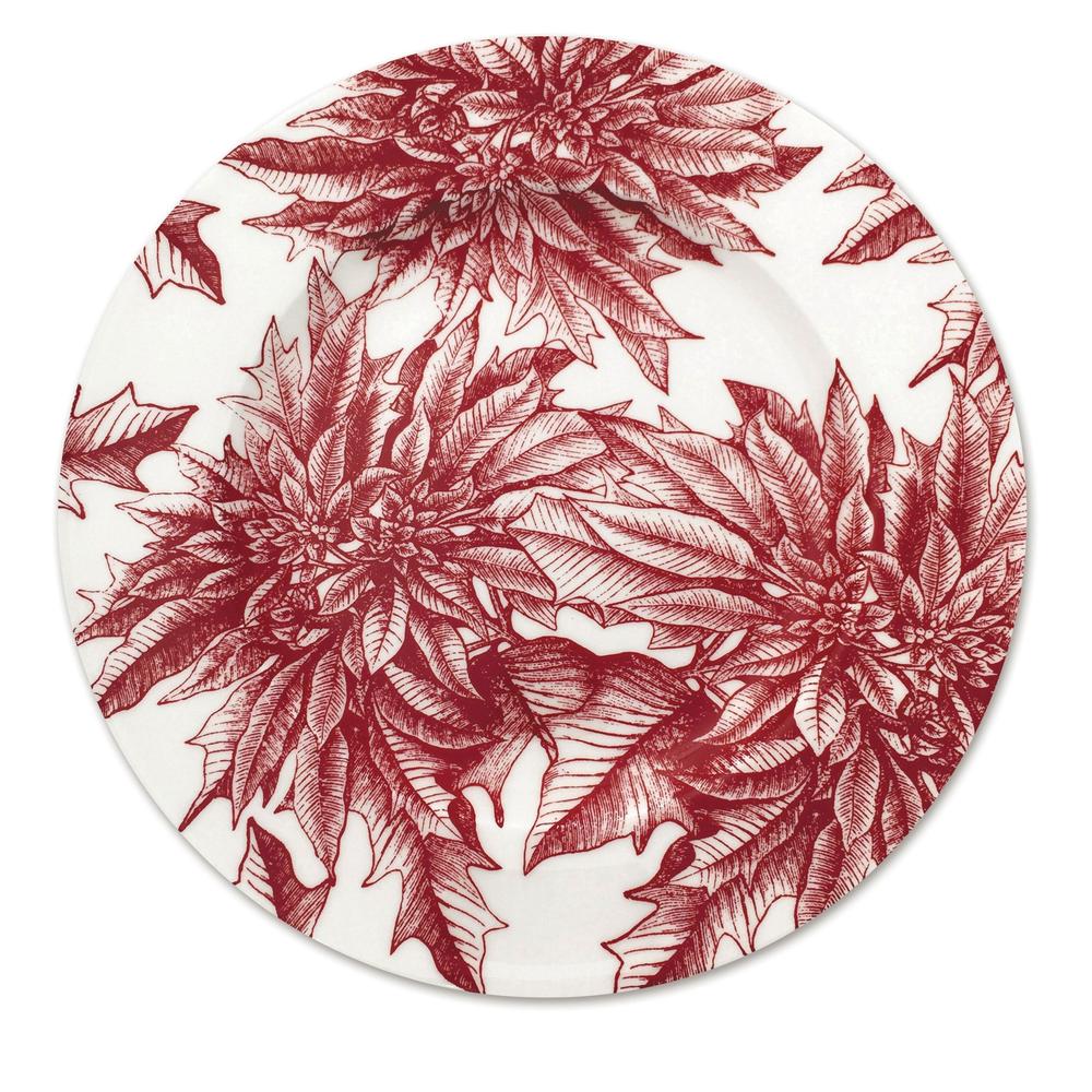 Poinsettia Charger Plate