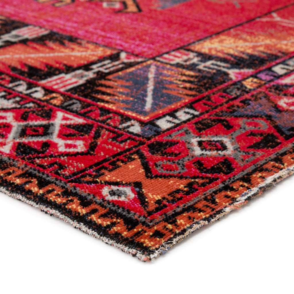 Jaipur Living Paloma Indoor/ Outdoor Tribal Red/ Black Area Rug