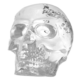 Diamond Skull Clear Glass
