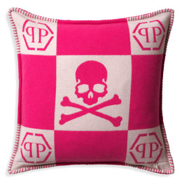 Cushion Cashmere Skull 45 X 45 Pink