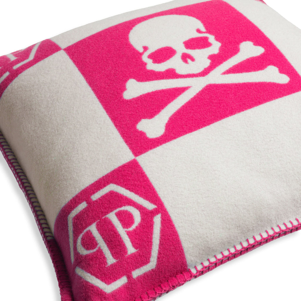 Cushion Cashmere Skull 45 X 45 Pink