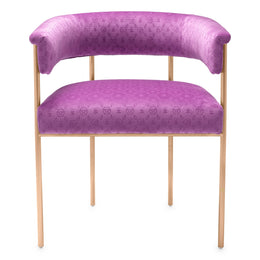 Dining Chair Monogram Purple