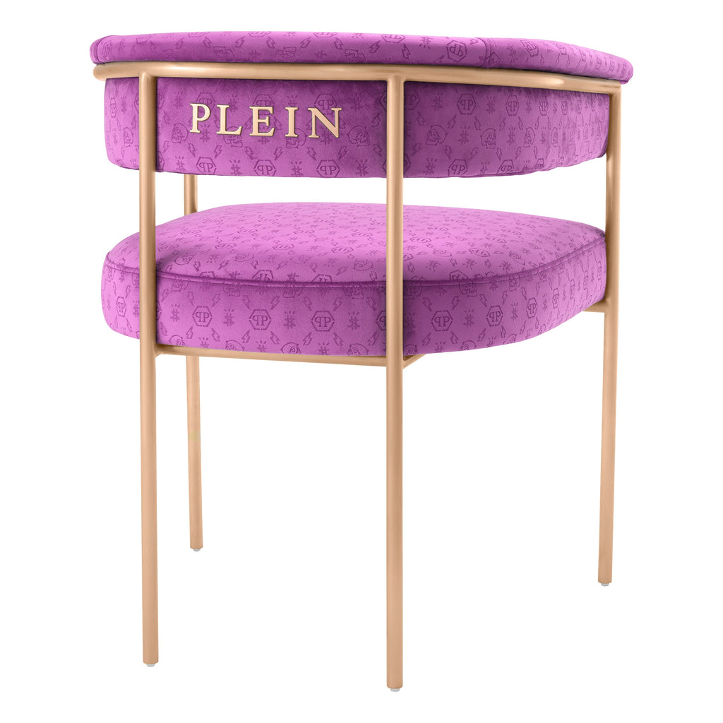 Dining Chair Monogram Purple