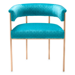 Dining Chair Monogram Blue