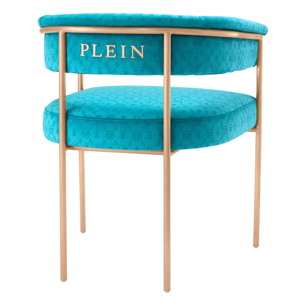 Dining Chair Monogram Blue