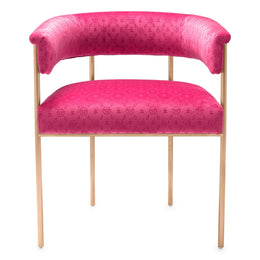 Dining Chair Monogram Fuchsia