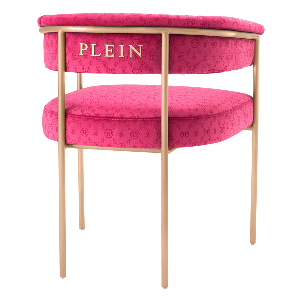 Dining Chair Monogram Fuchsia