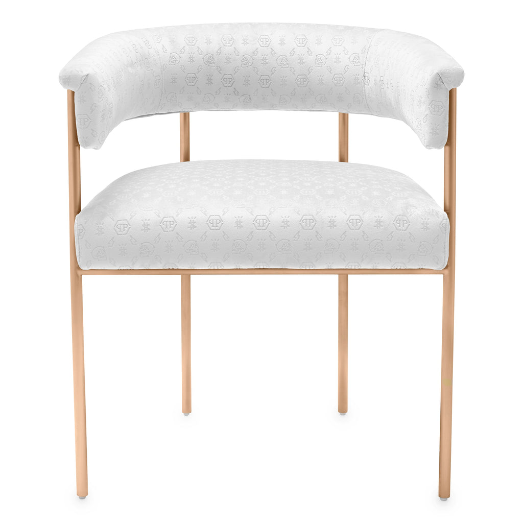 Dining Chair Monogram White