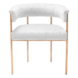 Dining Chair Monogram White