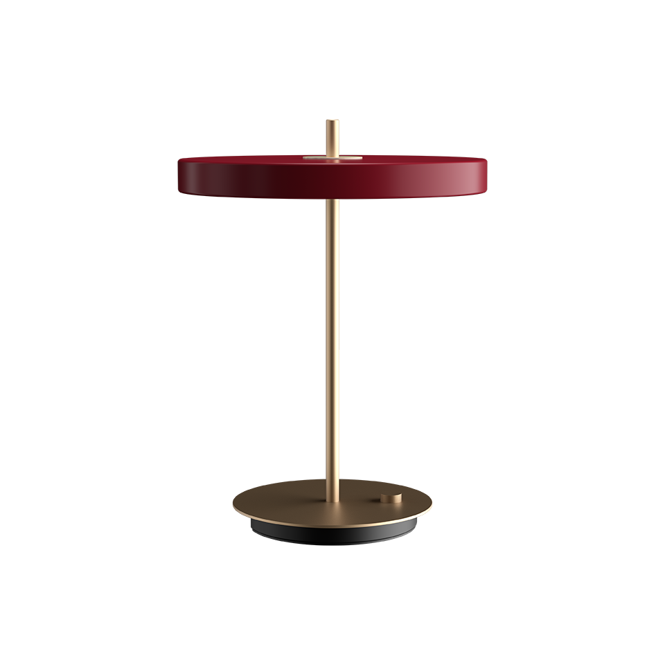 Asteria Table Lamp, Ruby Red