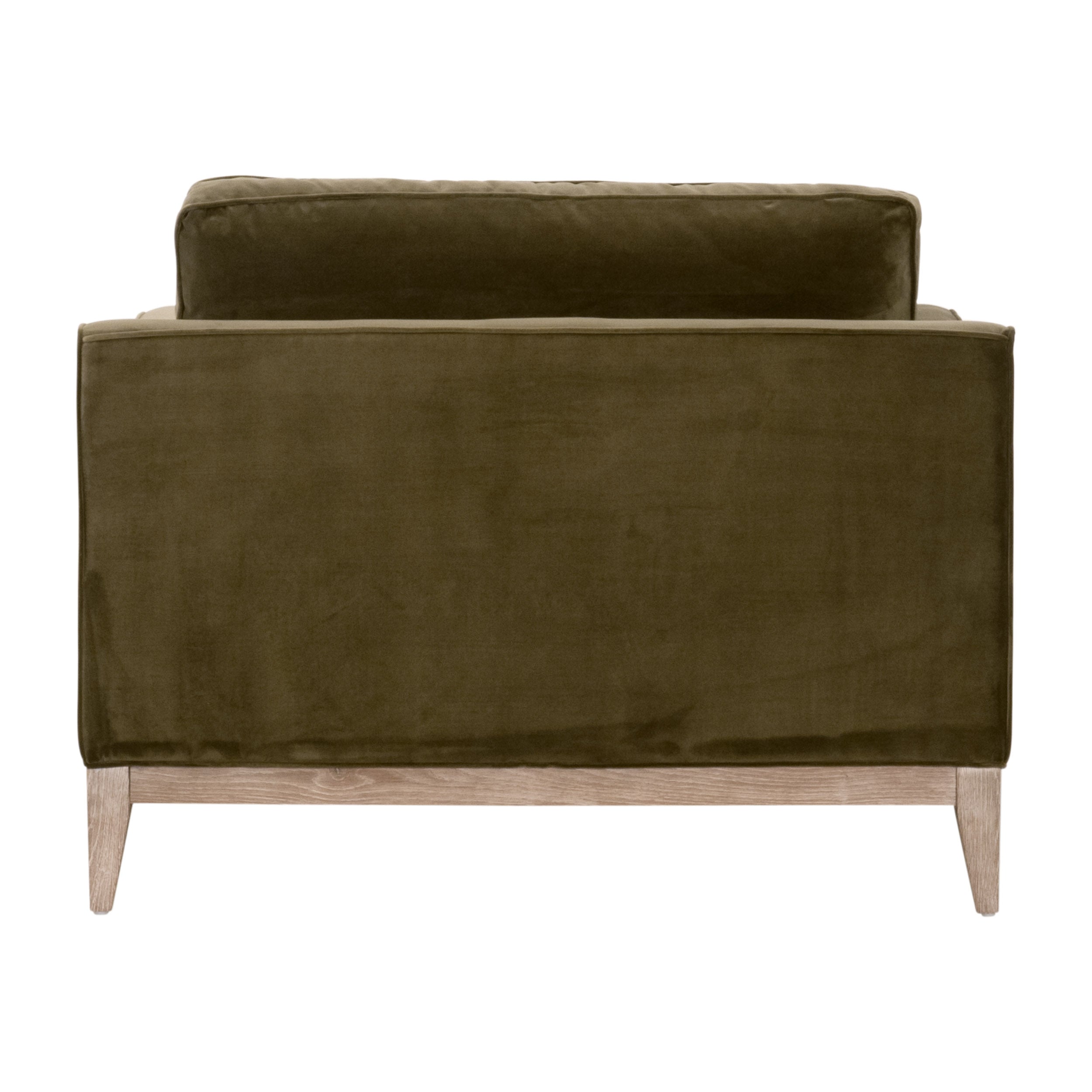 Parker Post Modern Sofa Chair - Natural Grey Oak